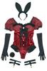 Luxterra Cosplay Halloween Rouge Bunny Red [Clear Stone] Women's