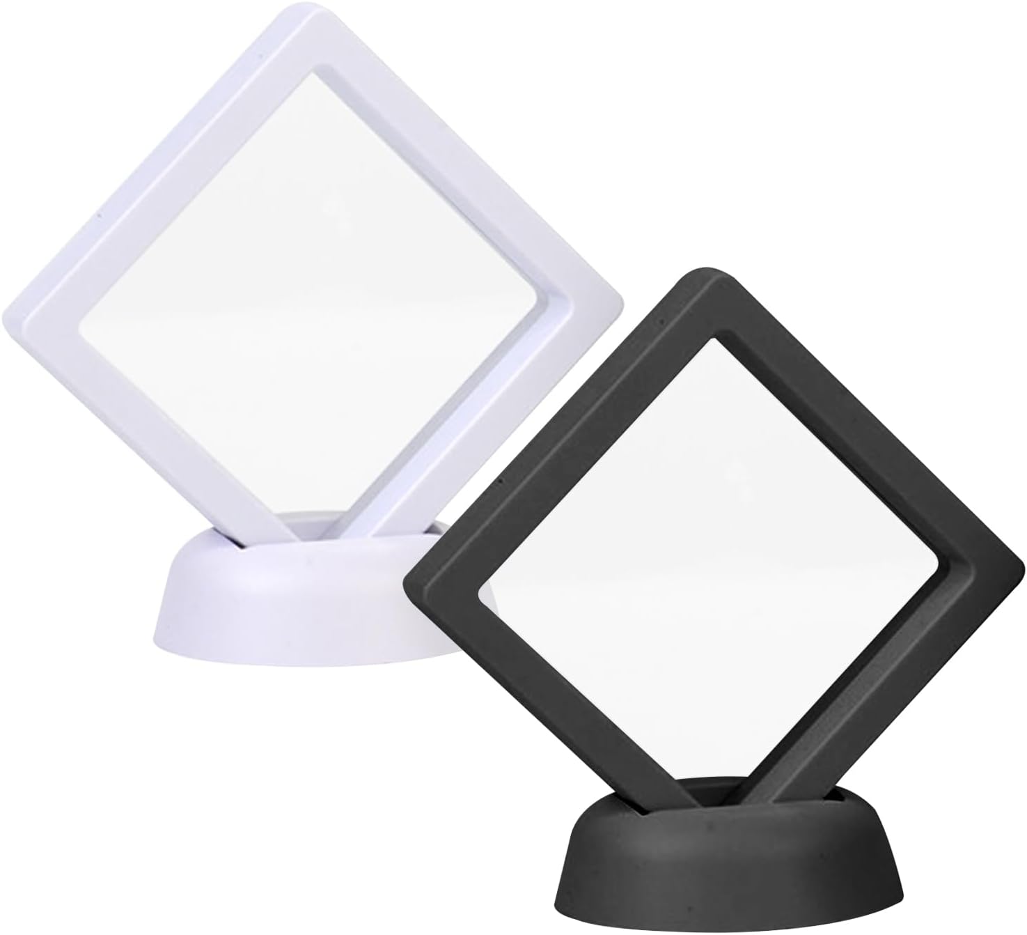 

Художественный витринный шкаф для 3D плавающих шедевров 3D плавающая рамка держатель дисплея стенд белый