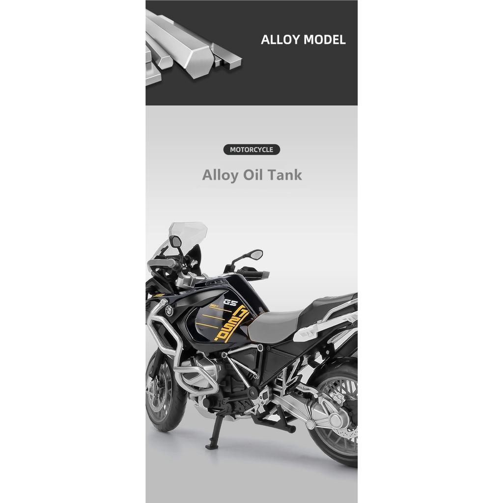 1/12 BMW R1250GS Alloy Racing Motorcycle Model Diecast Metal Toy Street Sports Motorcycle Model Simulation Collection Kids Gifts
