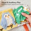 Wooden Teether Cloth Picture Cloth Outing Cloth Picture Baby From 0 Years Finger Early Educational Baby Shower Hearing Development Book, Toy, Baby,