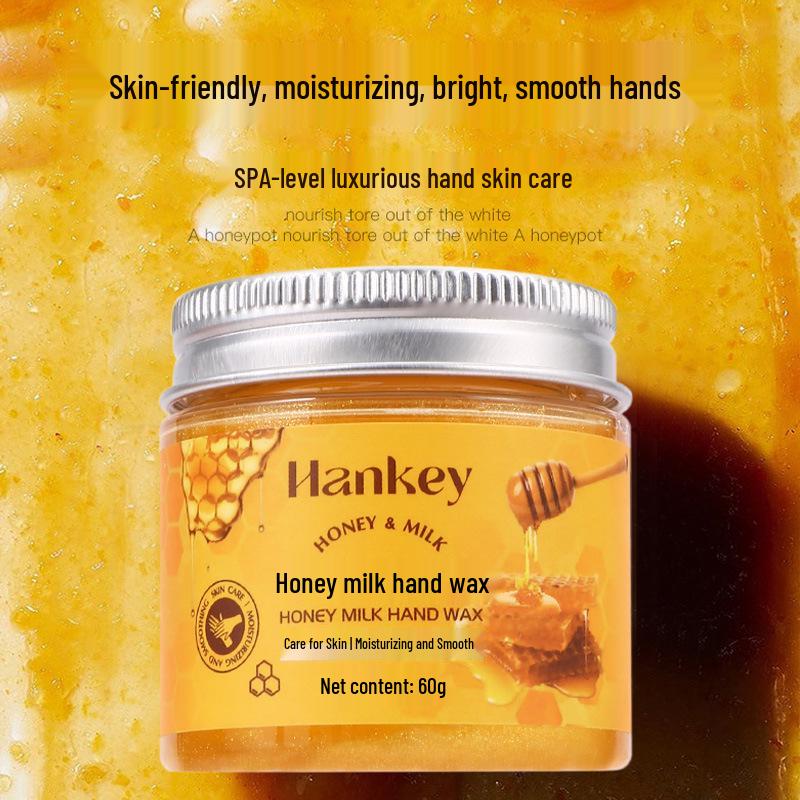 Han Ji Honey Milk Hand Wax: 60g Moisturizing & Softening Cuticle Care