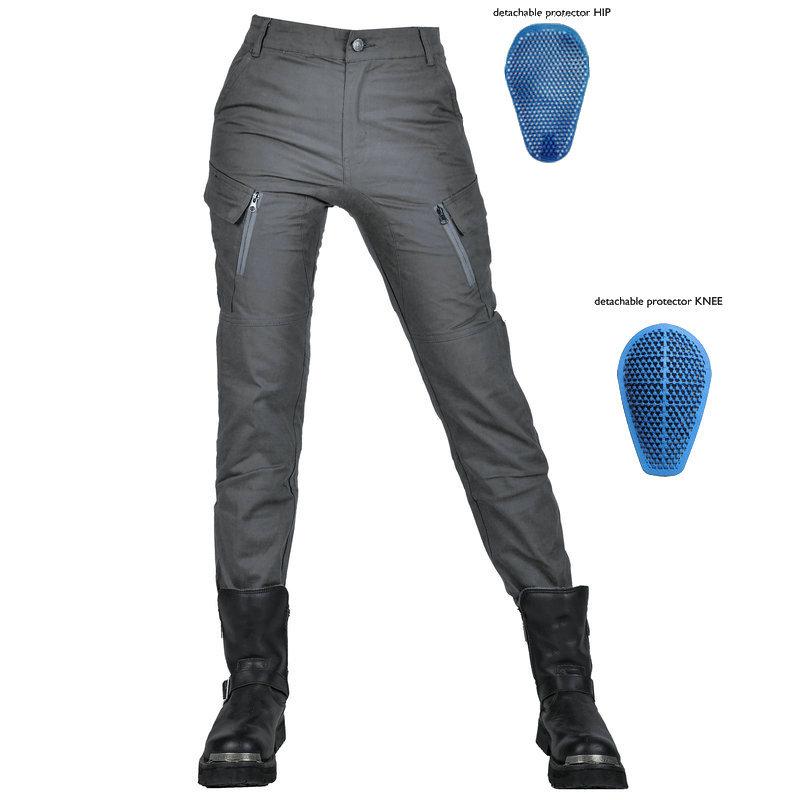 Motorcycle Four-season Anti-drop Riding Pants Breathable High-waisted Female Rider Locomotive Anti-drop Pants, Silicone Protective Gear