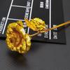 1pc Eternal Golden Rose Gift Box, Valentine's Anniversary Birthday Present for Wife, Forever Flower, Luxury Decor, Keepsake