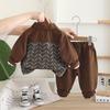 Kids Casual Long-Sleeve Set, Comfortable Daily Wear Outfits