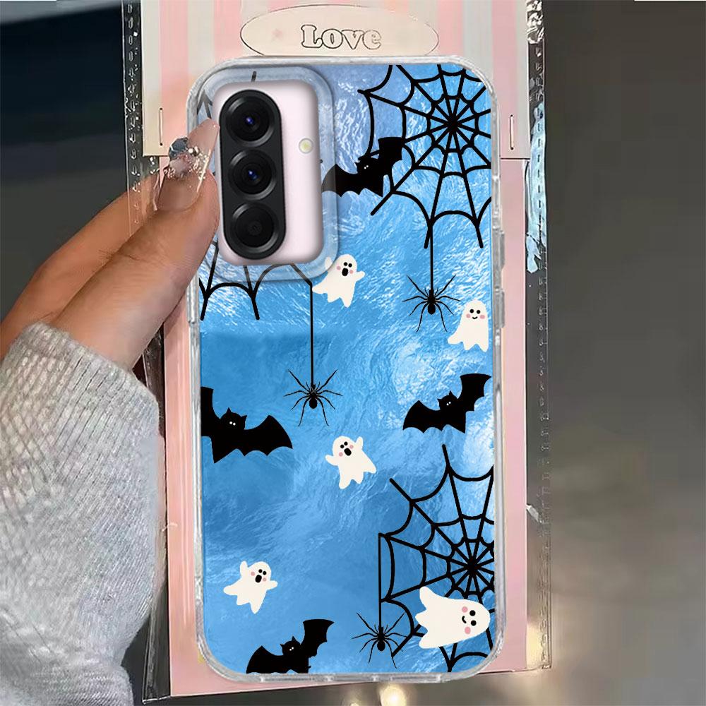 

Halloween Cowboy Ghost & Flowers Print Phone Case For Samsung Galaxy A56 A07 A17 A55 A36 A26 A16 A53 A06 A14 A34 A54 A15 Cover Galaxy A16