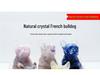 Charming Wangcai French Bulldog Figurine: Crystal Chip Stone Resin Craft