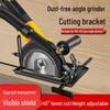 Universal Angle Grinder Stand & Protective Cover for Cutting & Woodworking