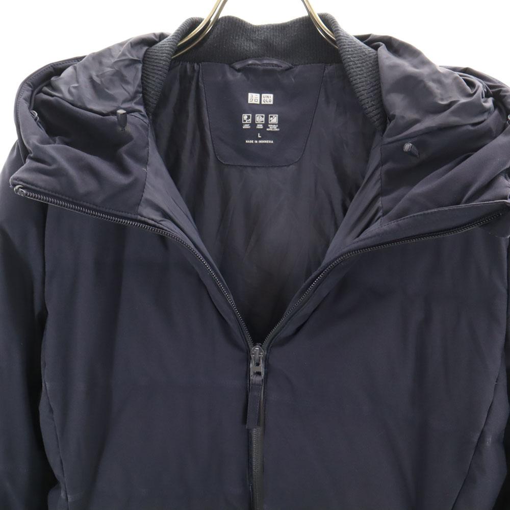 Uniqlo Seamless Down Coat L Navy Women Used