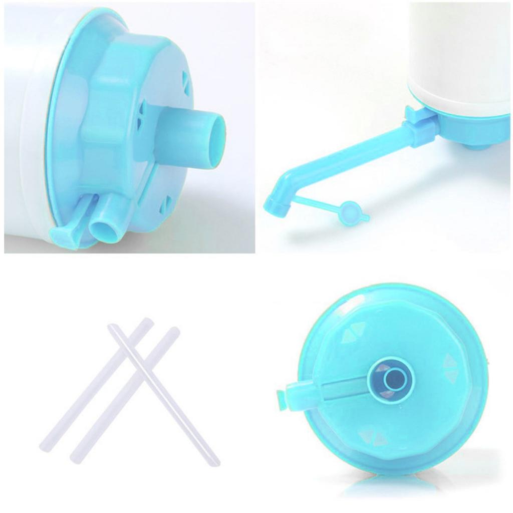 Water Bottle Pump Dispenser Manual Water Pump Hand Press Hand Pressure Drinking Fountain Protective Spout Cover Adjustable Tube