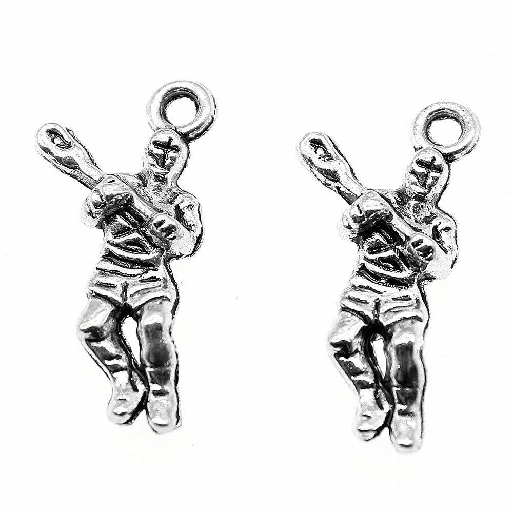 

20шт хоккеисты подвески античное серебро цвет цинковый сплав 23х11мм