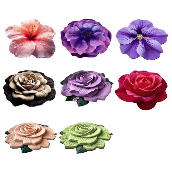 Diatomaceous Earth Bath Mat Non-Slip Absorbent Floor Mat Easy To Clean Quick-Drying Irregular Floral Design Entrance Rug