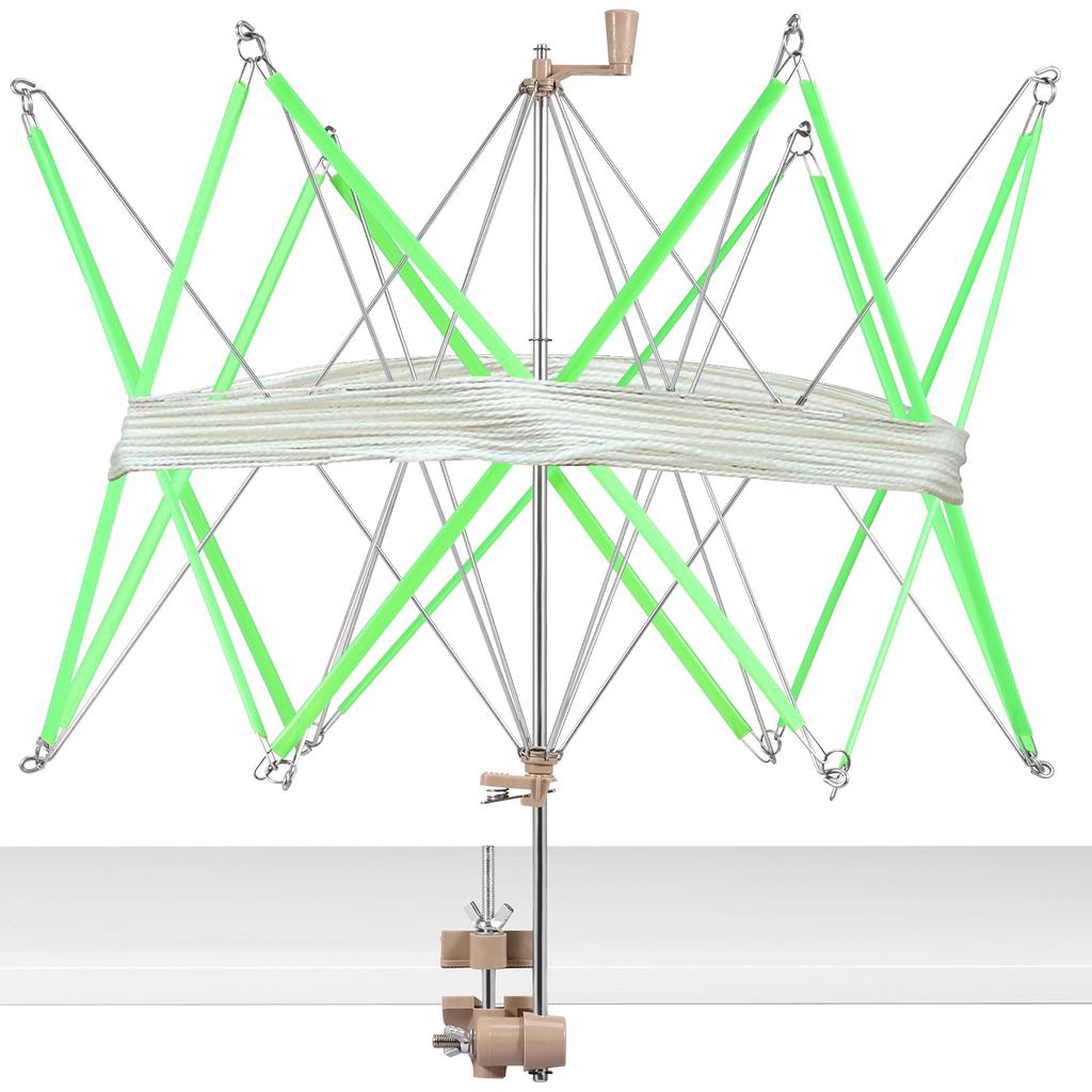 Garnknäuelwickler Schirmgarnhaspel Handbetätigtes Strickwickelwerkzeug Leichter Kunststoff Metall Wollgarnwickler Strickwerkzeug