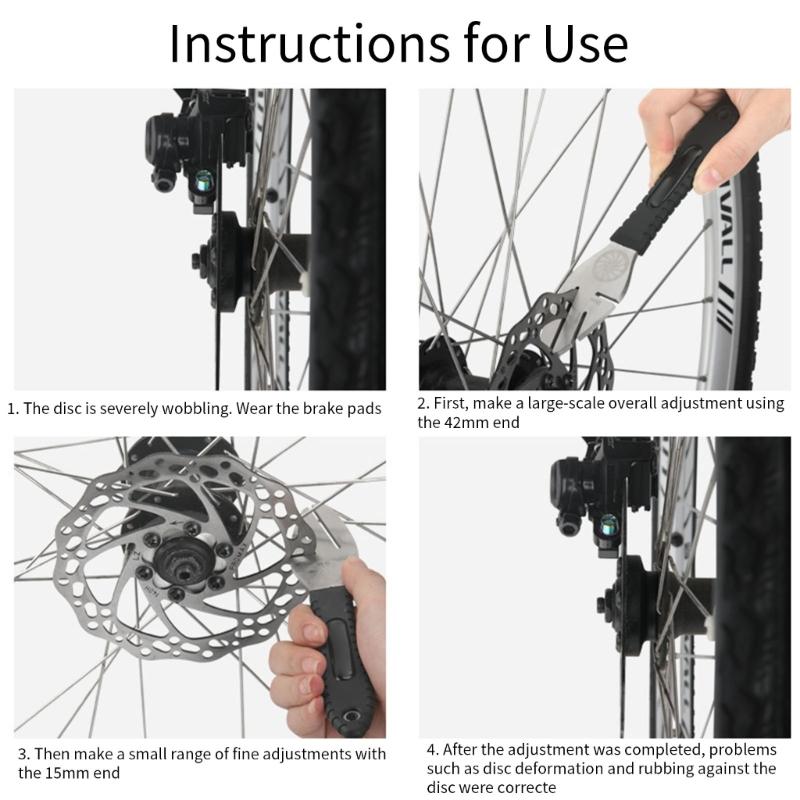 Professional Bike Brake Rotor Alignment Truing Tool Disc Brake Corrections Wrench Adjustment Tool Bicycles Repair Tool