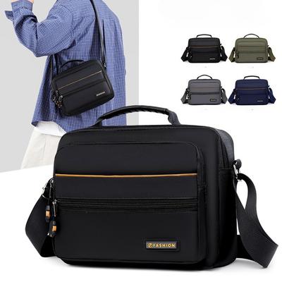 Geantă Messenger Oxford cu Buzunare Multiple pentru Bărbați – Geantă de Umăr Crossbody Spațioasă pentru Birou, Călătorii și Purtare Zilnică