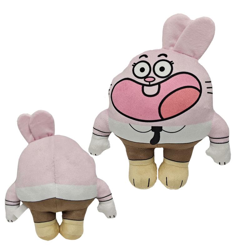 Non-Toxic New World Of Gumball Darwin Plush Doll Cartoon Plushie Kawaii Soft Decor Pillow Toy Kids Christmas Gift