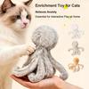 Katzen-Interaktionsspielzeug mit Fellweicher Textur Leichtes Design Spielzeug Oktopus-Form Katzen-Spielzeug für Haustier-Beschäftigung