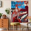 Arazzo Retro David Bowie da Appendere alla Parete Stampa Glam Rock Anni '70 per Camera da Letto dei Fan Stanza del Dormitorio Decorazione Estetica