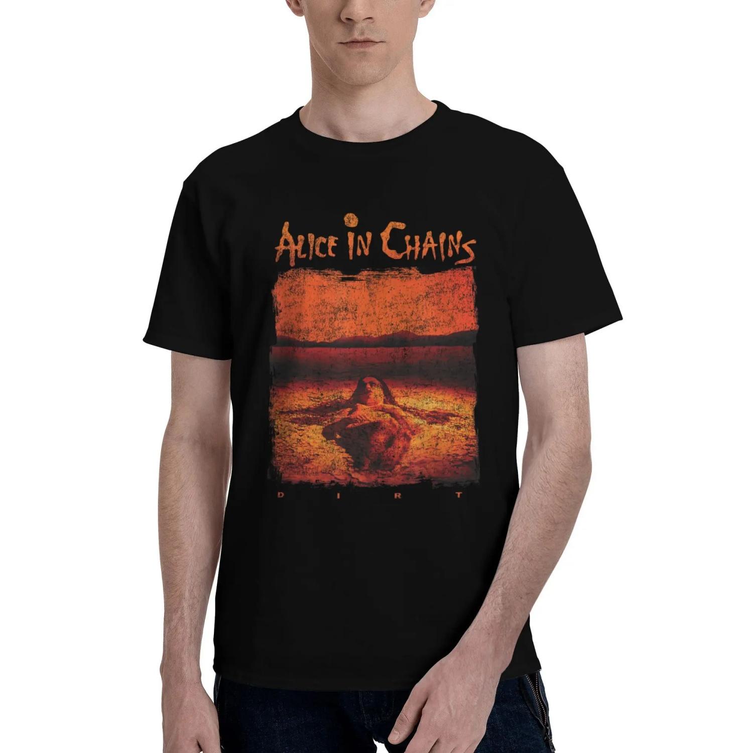 

Alices In Chains Dirt T Shirt Summer Streetwear T-Shirts Cotton Fashion Tshirt For Men s Short-Sleeve Pattern Tees S разноцветный