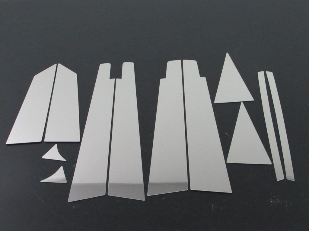 BRIGHTZ Stainless Steel Pillar Panels for Honda Odyssey with Standard Set 8940 Ultra-Mirror RB1-2 (Early Model) RB1/RB2 (Compatible Visors) 12-Piece