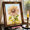 DIY Frameless Pearl Art Painting Kit Elegant Daisy Flower 3D Bead Canvas Handmade Craft for Adults Wall Decoration Gift