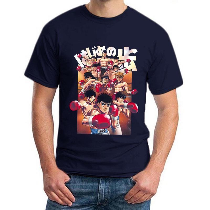 Anime Hajime No Ippo Graphic T Shirt Men Fashion Personality Printed Short Sleeve Casual Outdoor Round Neck Loose Cozy Tees
