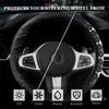 Diamond-Printed Elastic Non-Slip Car Steering Wheel Cover - Interior Accessory without Inner Ring Handlebars