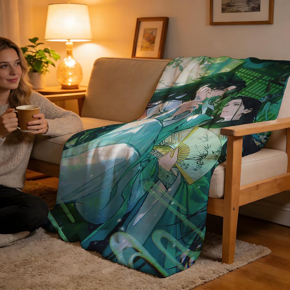 Throw High-Density Short Plush Blanket For Sofa Nap Air-Conditioned Room Soft Skin-Friendly The Scum Villains Self-Saving System