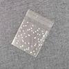 100pcs Self-adhesive Cookie Bag Transparent Gift Bag Baking Supplies Candy Bag  Cookies Packing