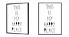 Picture poster In a frame 33x43 cm Happy P046