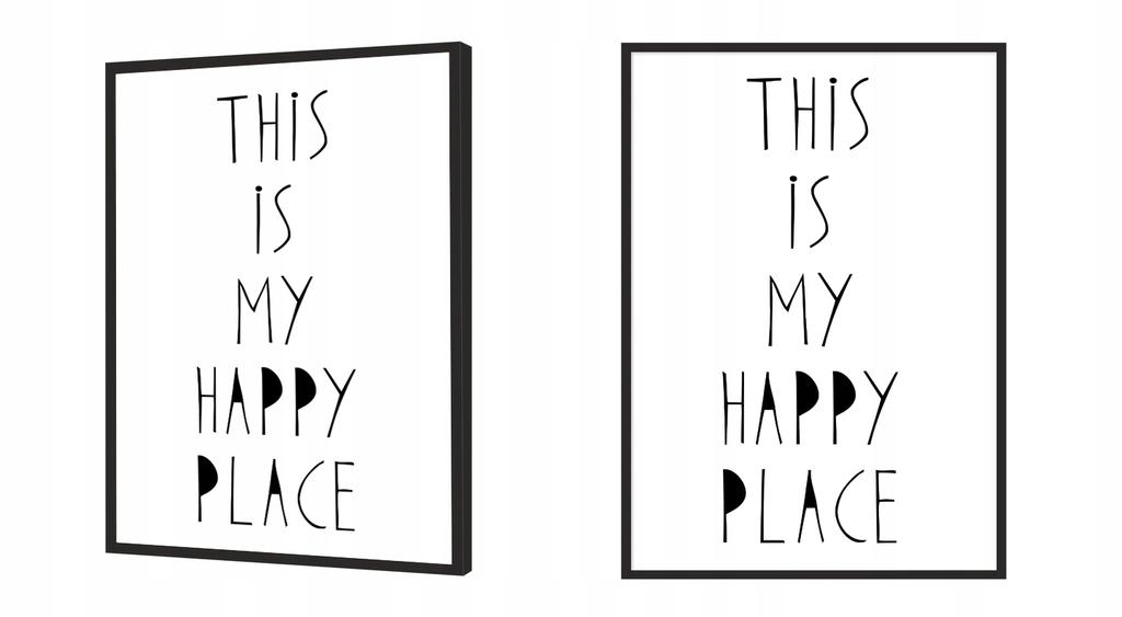 Picture poster In a frame 33x43 cm Happy P046