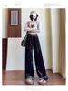 Southeast Asia Plus Size Velvet Wide-leg Pants – Casual, Stylish & Age-reducing with Drawstring