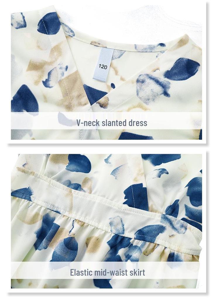 New Spring/Summer Bohemian Beach Dress for Parent-Child Seaside Vacation Photos