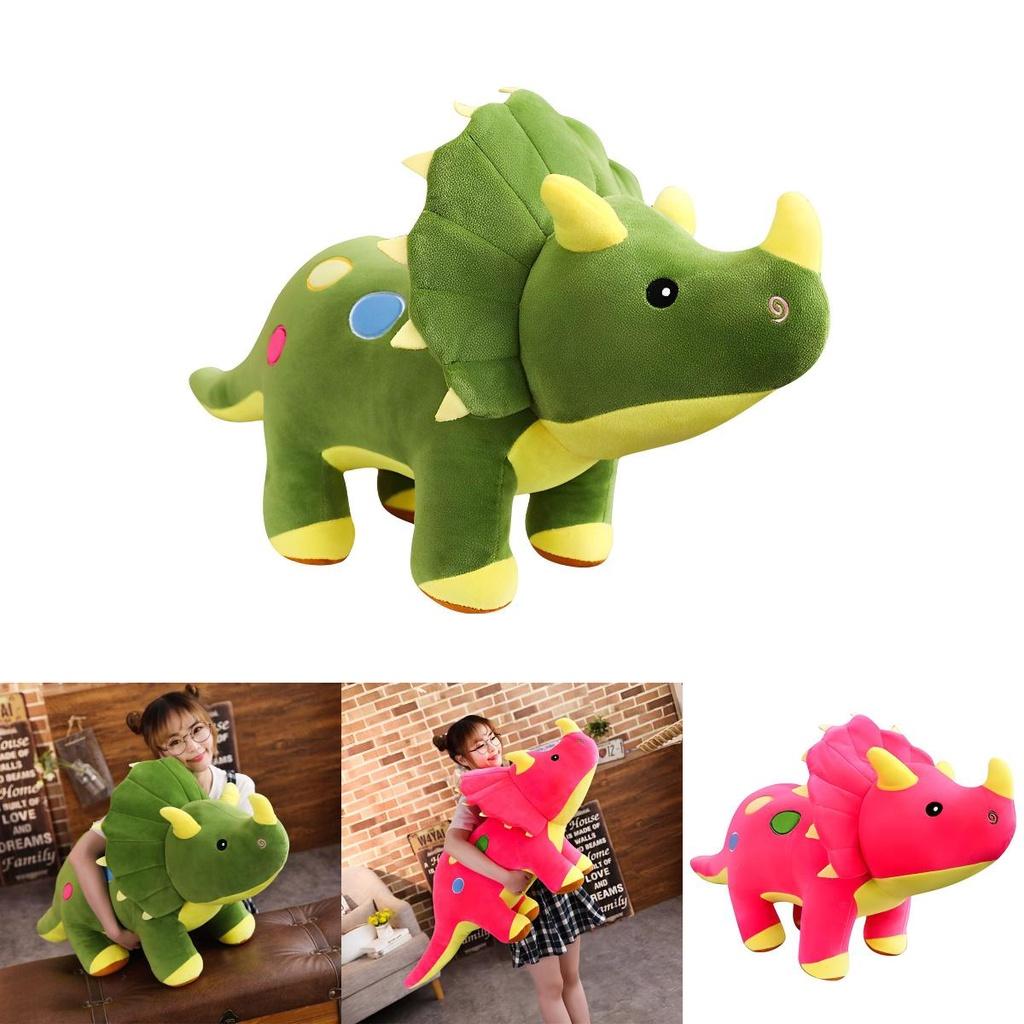 Soft Adorable Triceratops Plush Toy Comfy Critters Gift For Kids Teens