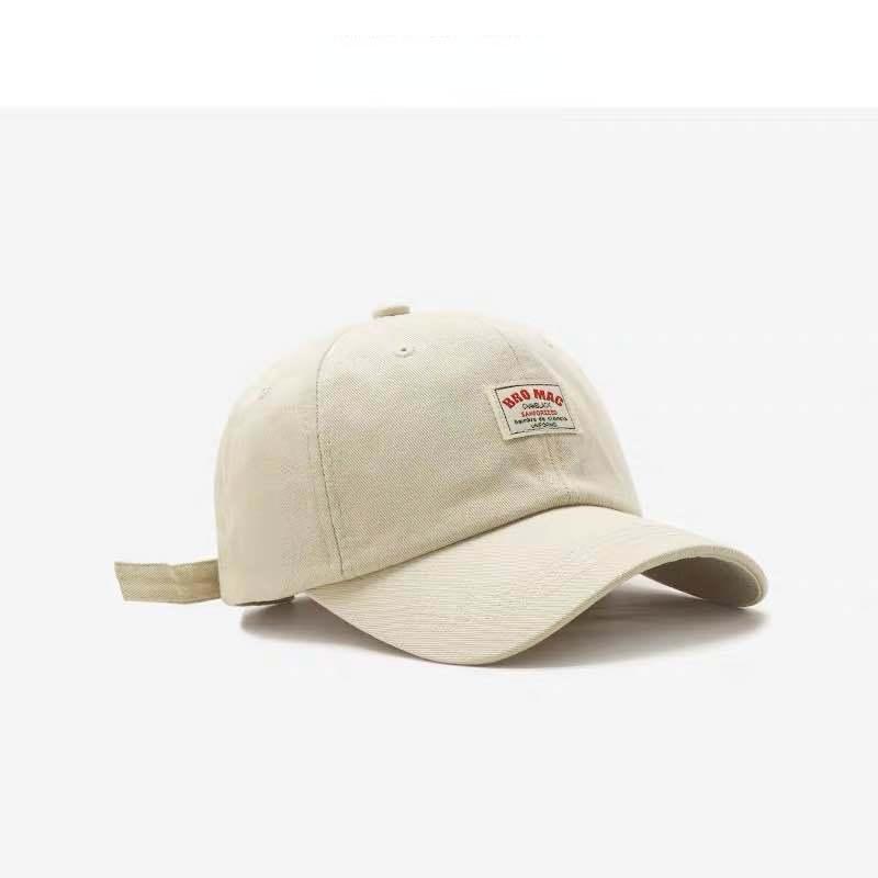 Men and Women General Baseball Cap Soft Top Baseball Cap Sun Hat Cloth Label Letter Duck Tongue Cap