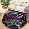 Labyrinthkiller Klowns Outer Space Round Area Rug Carpet Rug For Living Room Bedroom Sofa Playroom Decor Nonslip Floor Mat