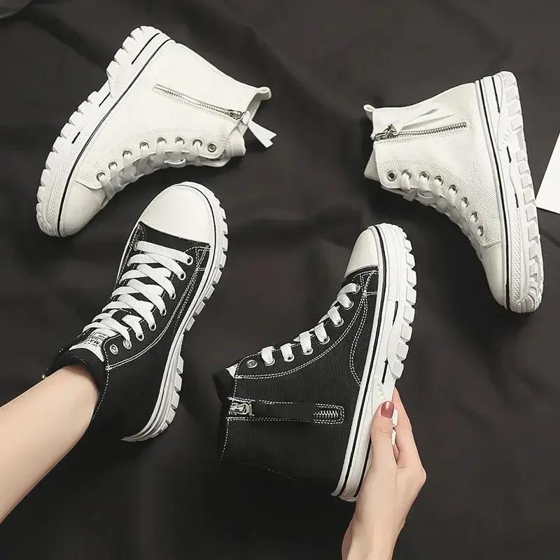Chunky Booties Trend 2025 Ankle Sports Boots for Women Platform Y2k Chic and Elegant On Offer Autumn Woman Short Sneakers Shoes