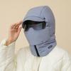 Winter Lei Warm Feng Cap With Goggles And Neck Protection For Outdoor Use Riding