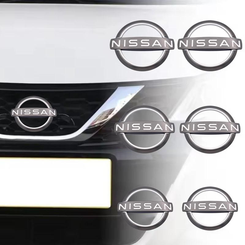  CHUQAZ1 For Nissan J11 X Trail Note Juke Sentra Patrol Micra Leaf Car Front Bonnet Grill Rear Trunk Emblem Logo Cover Replacement Badge