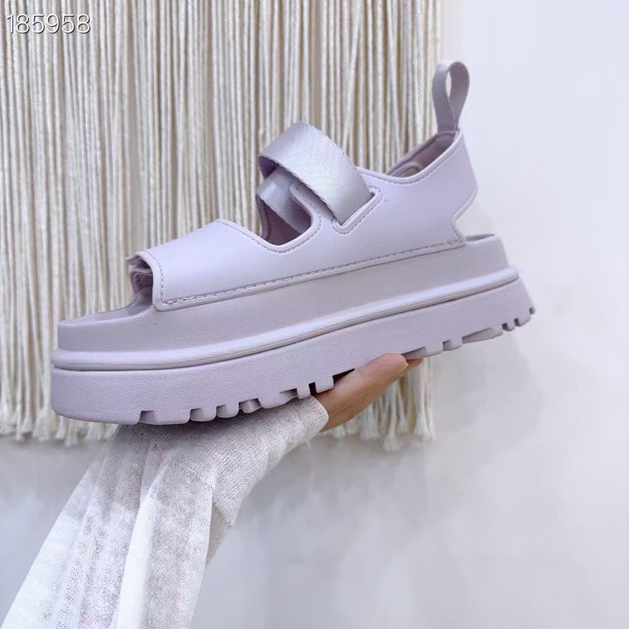 

Босоножки на платформе с открытым носком, модные сандалии на липучках, повседневные сандалии, пляжная обувь 40 темно-фиолетовый