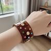 Exaggerated Beach Rhinestone Bangle Resin Open Bracelet Bohemian Shell Bracelets  Fashion
