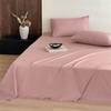 Simple Style Solid Color Washed Cotton Bed Sheet - Pure Cotton, Yarn-Dyed, Single Piece for Dormitory Use