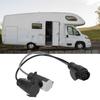 12V 13Pin To 7Pin Trailer Plug Converter Plastic PVC Brass for Standard European Caravans RVs