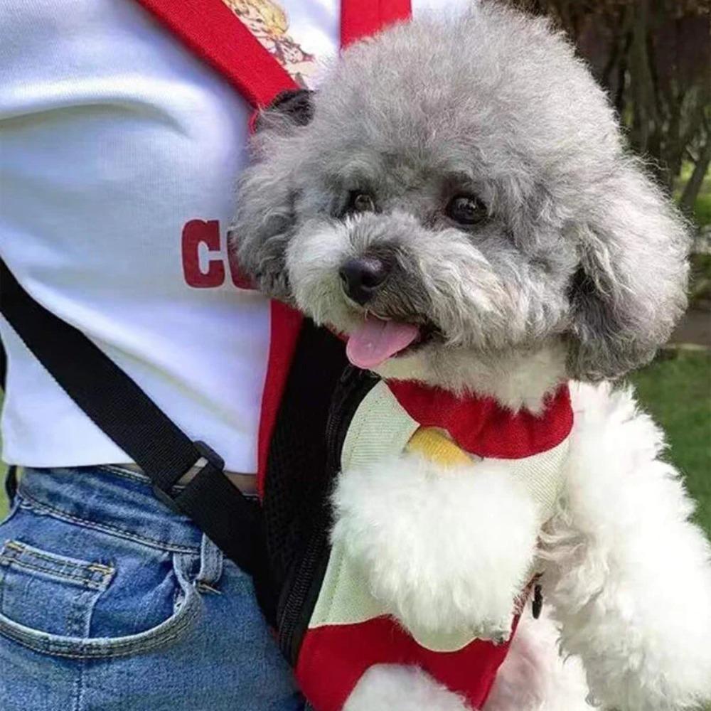Portable Dog Outdoor Backpack Breathable Dog Cat Front Chest Backpack  Outdoor