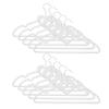 10pcs Heart Shaped Clothes Hanger Durable Coat Hanger Drying Rack Space Saver Wardrobe Storage Hanging Shelf