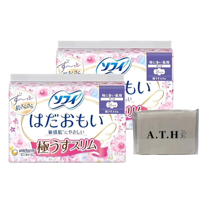 

[Bulk purchase] Sophie New smooth skin! Hadamoi Extremely thin and slim 260 Particularly common during the day with wings 26cm 17 pieces x 2 pack