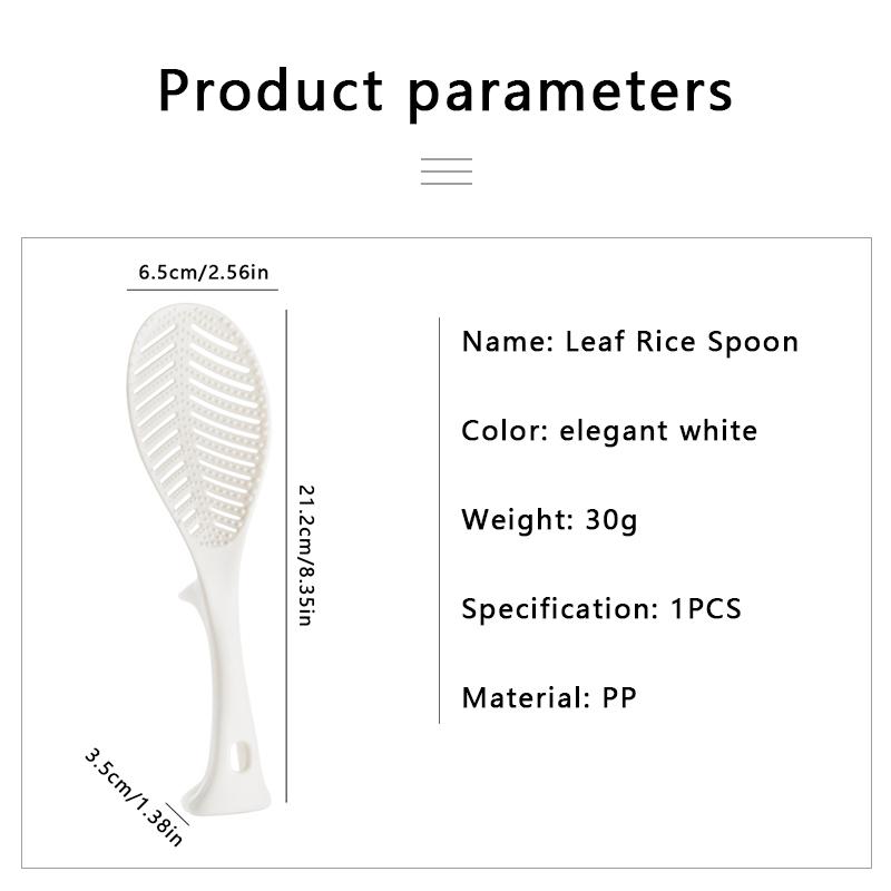 1pcs Hollow-out Rice Spoon Food Grade Heat Resistant Pp Creative Standing Type Non-stick Rice Spatula For Home