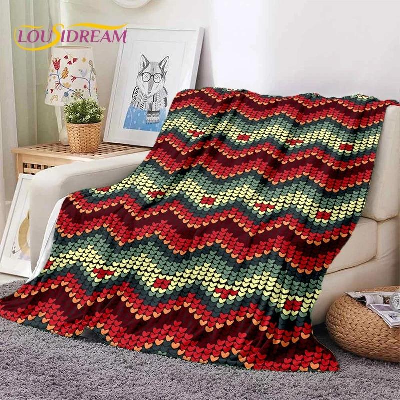 3D Neueste Nordisch Türkisch Böhmisch Keltisch Weiche Flanelldecken, Überwurfdecke Bequeme Decke für Picknick Betten Sofa Zuhause Schlafzimmer