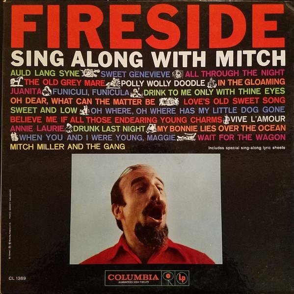 

LP Record MITCH MILLER THE GANG Fireside Sing Along With Mitch CL1389 Columbia 1959 US Pop Used