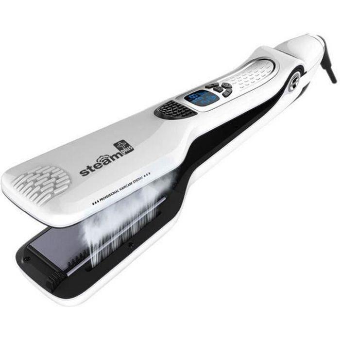 Professional Steam Hair Straightener Steam Straightener Hair In with LCD Display with 5 Spray Holes,anti-burn LIE3671