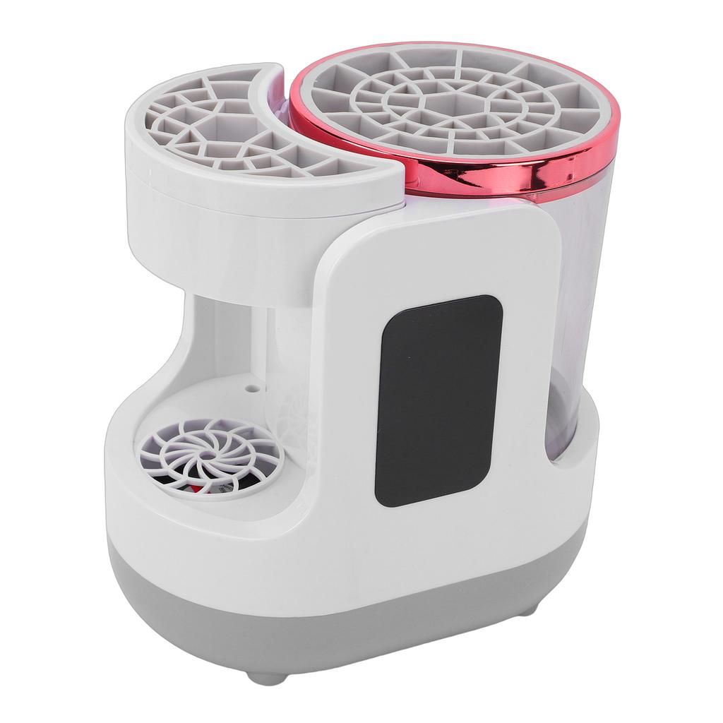 Electric Makeup Brush Cleaner Machine Automatic Makeup Brush Drying Machine 850 RPM with Clear Body